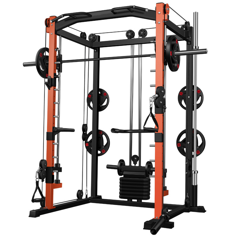 Smith Machine Home Gym Power Rack - Equipo Multifuncional para Gimnasio en Casa: