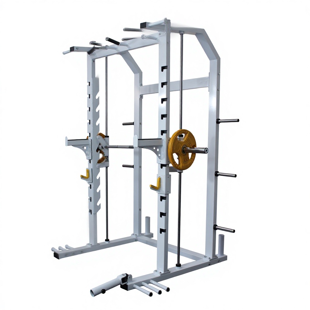 Smith Machine Home Gym Power Rack - Máquina Smith Multifuncional para Sentadillas, Equipo