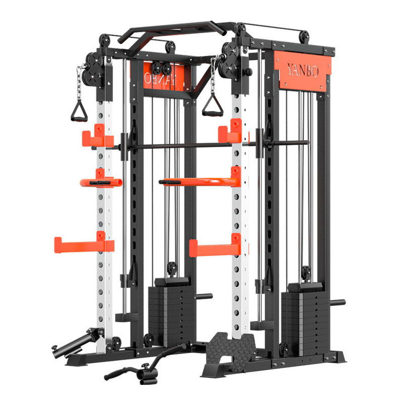 Smith Machine Home Gym Power Rack - Máquina Multifuncional de Entrenamiento Integral: Rack
