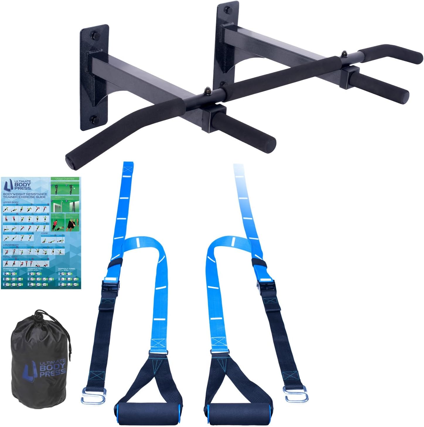 Pull Up Bar Wall Mounted - Barra de dominadas para montaje en