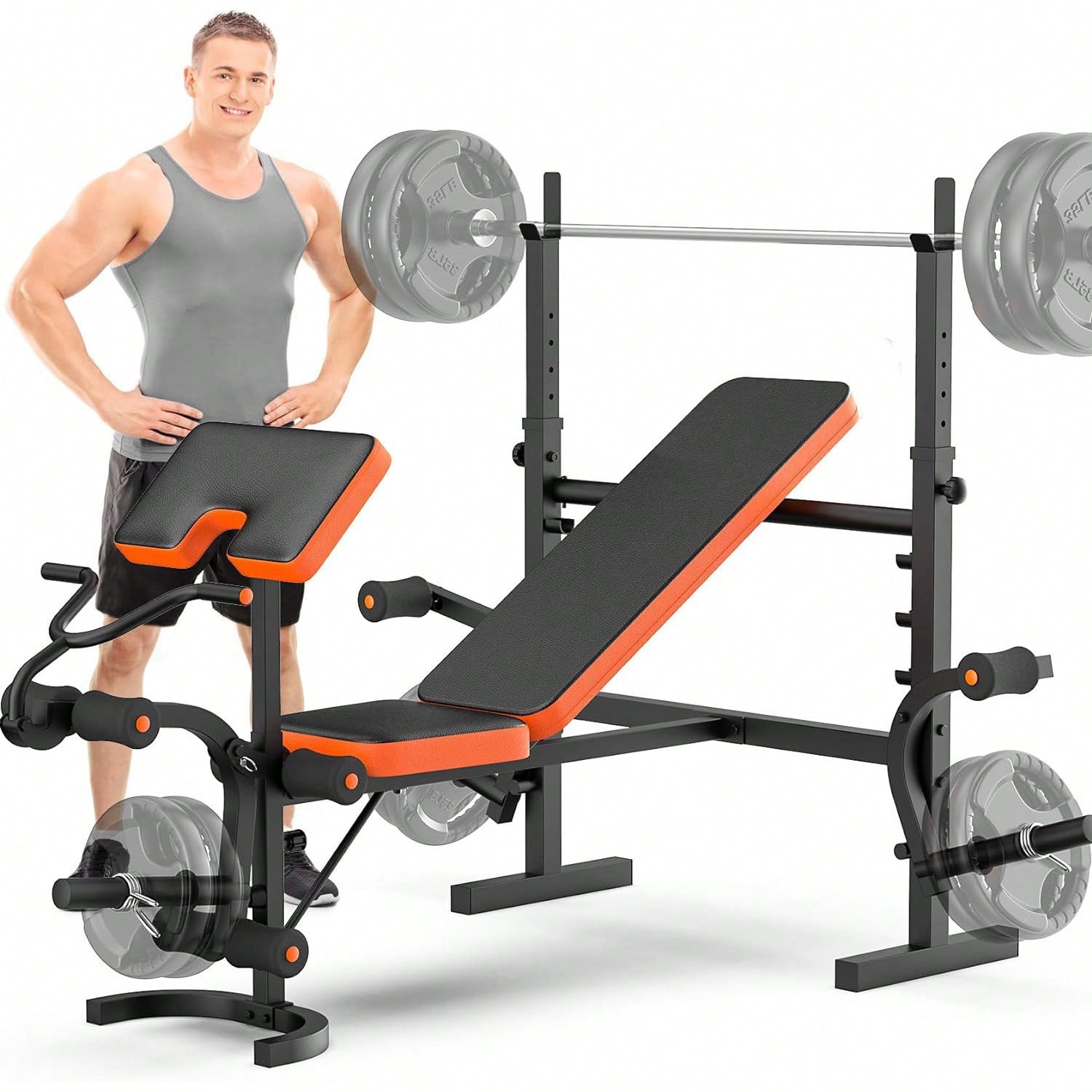 Banco de Pesas GIKPAL, Banco d - Bench Press Adjustable Incline reseña y precio