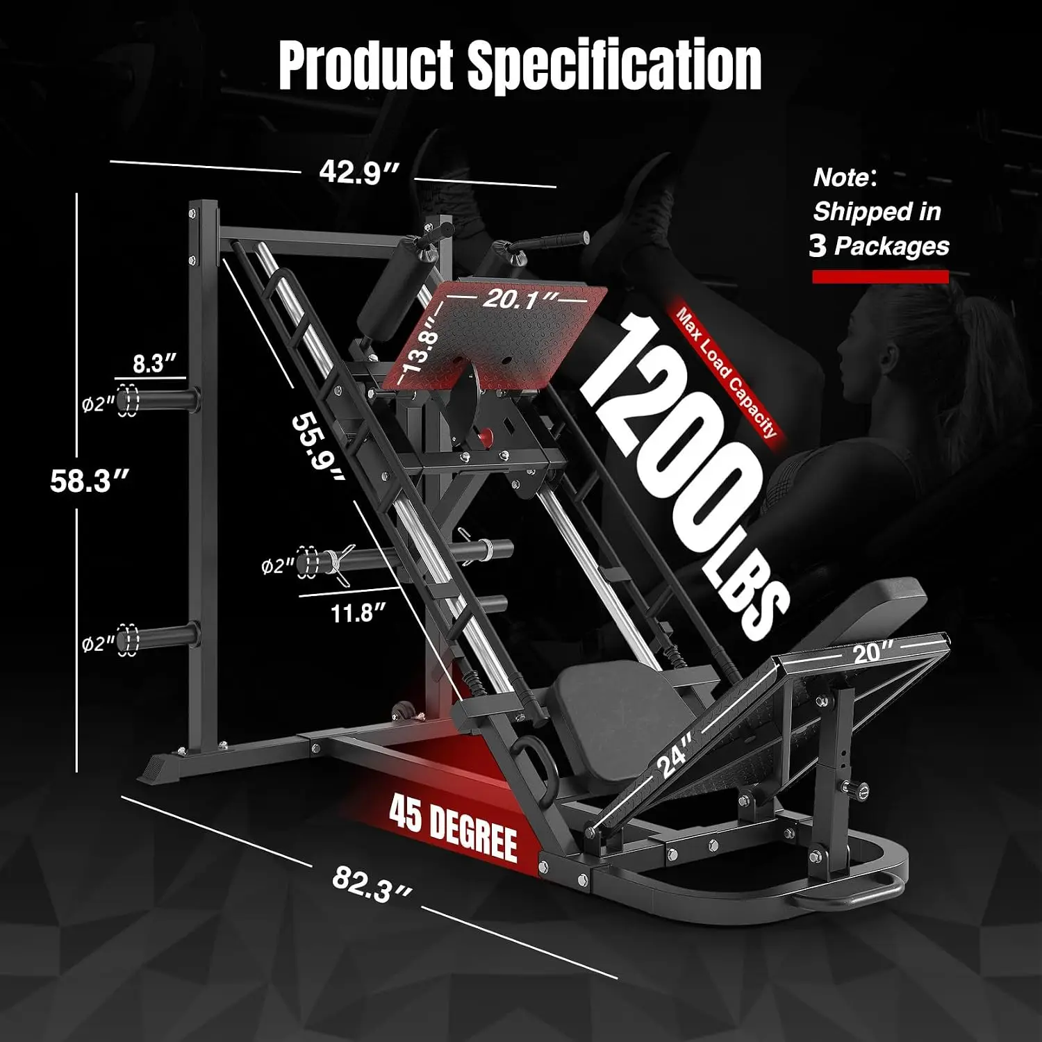 Máquina de prensa de piernas D - Leg Press Machine Home reseña y precio