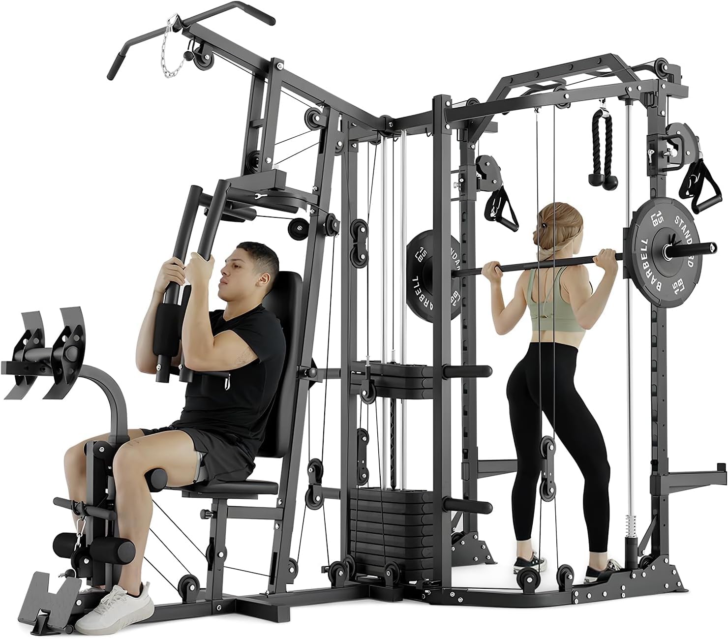 Máquina SmithΔ de Doble Estaci - Cable Crossover Machine Home reseña y precio