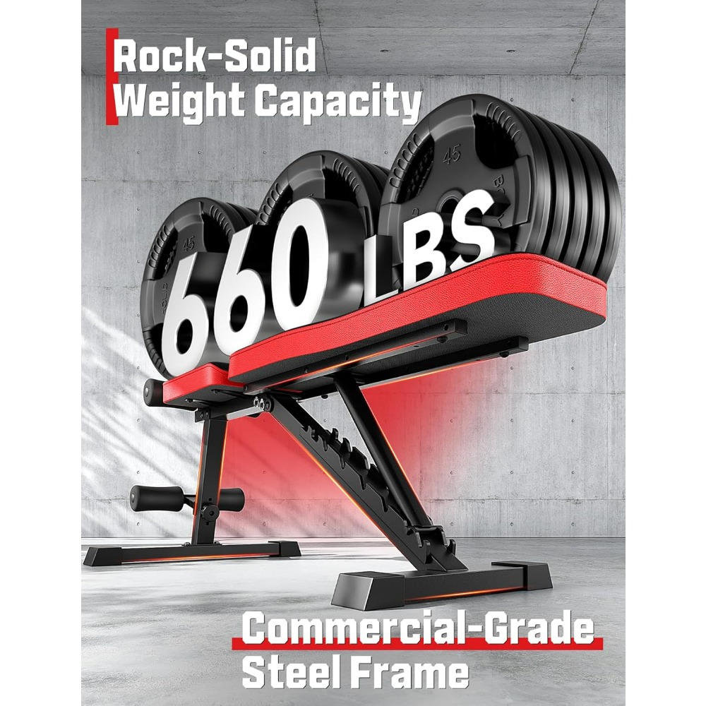 Banco de Pesas Ajustable, Banc - Bench Press Adjustable Incline reseña y precio
